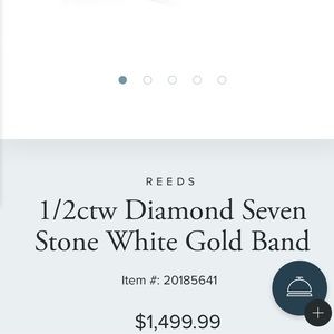 Beautiful Flawless 1/2 ctw White Gold Diamond Ring.